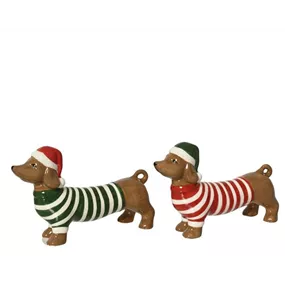 Hund X-Mas aus Dolomit