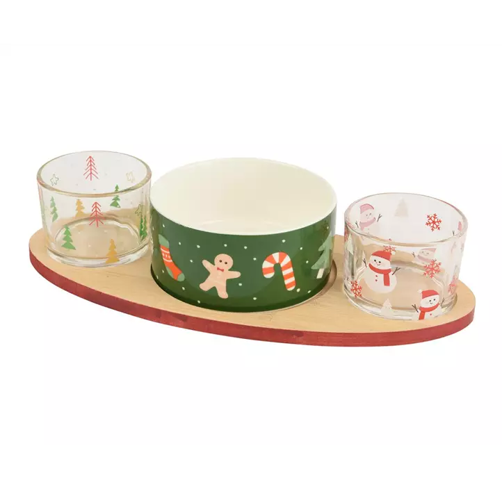 Tapas Set aus Steingut