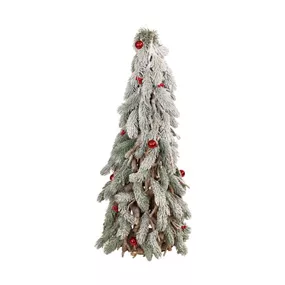Christbaum aus Holz mit Lichter