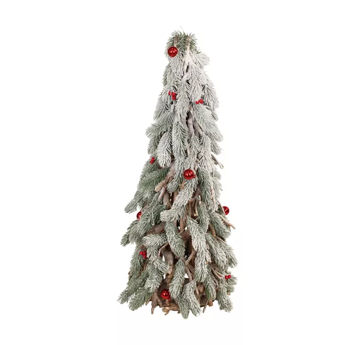 Christbaum aus Holz mit Lichter