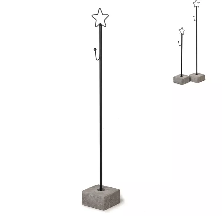 Kranzhalter Stern auf Betonfuß
