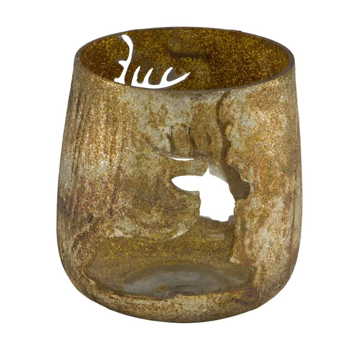 Teelichthalter aus Glas