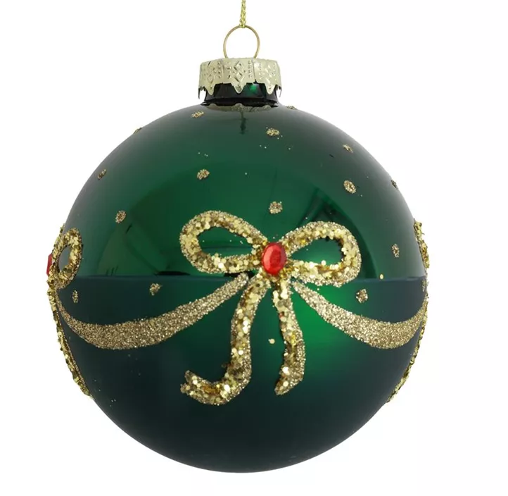Weihnachtskugel mit Schleife Nomi