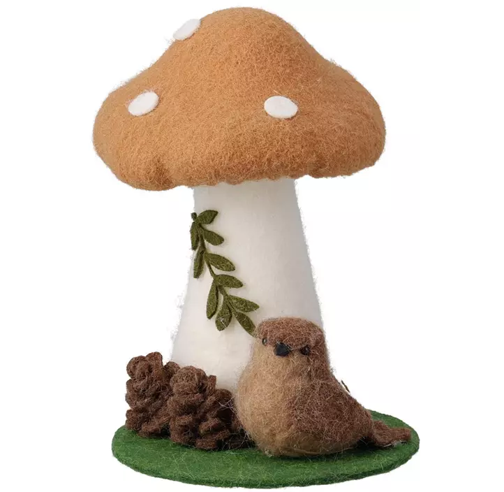 Fliegenpilz mit Tierdeko