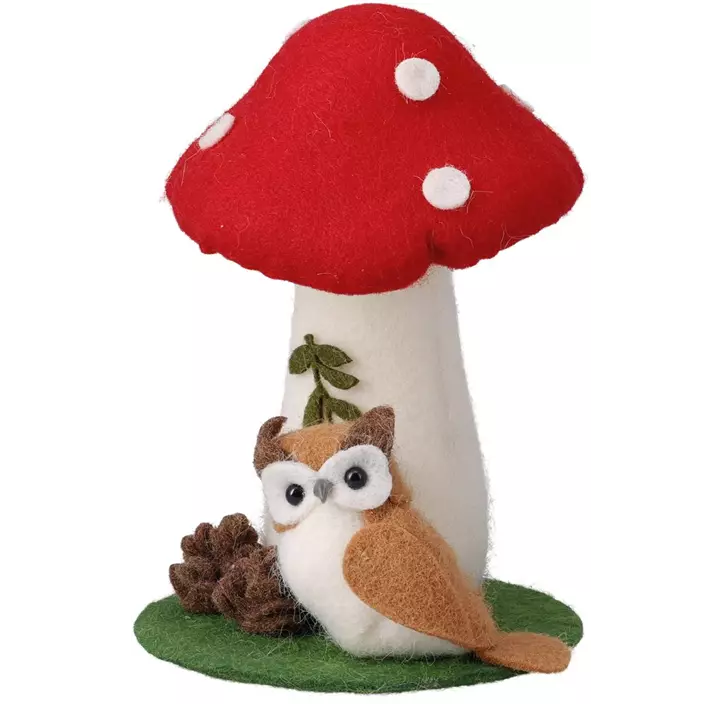 Fliegenpilz mit Tierdeko