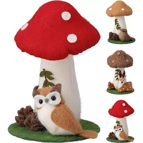 Fliegenpilz mit Tierdeko