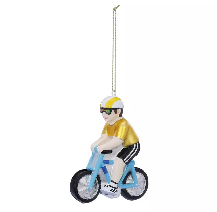Glasfigur Radfahrer