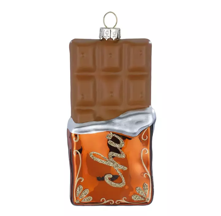 Glasfigur Schokoladentafel
