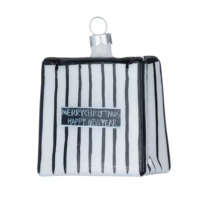 Glasfigur Shopping-Tasche
