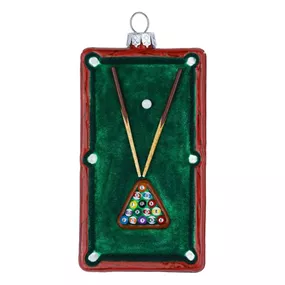 Glasfigur Billard Tisch