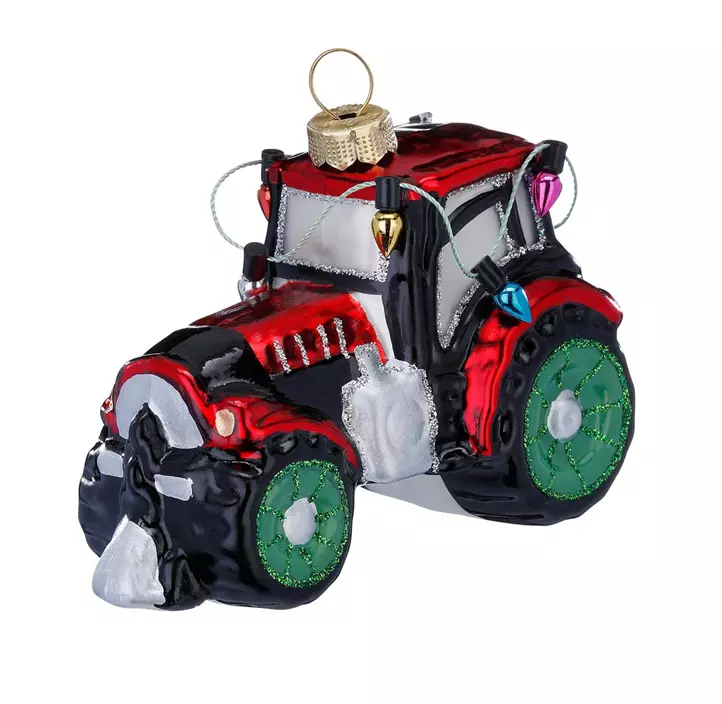Glasfigur Traktor
