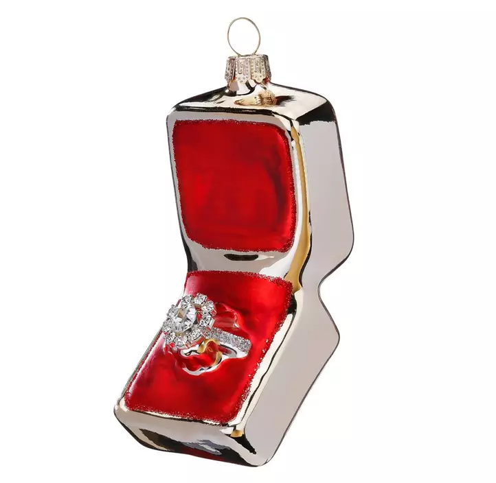 Glasfigur Verlobungsring