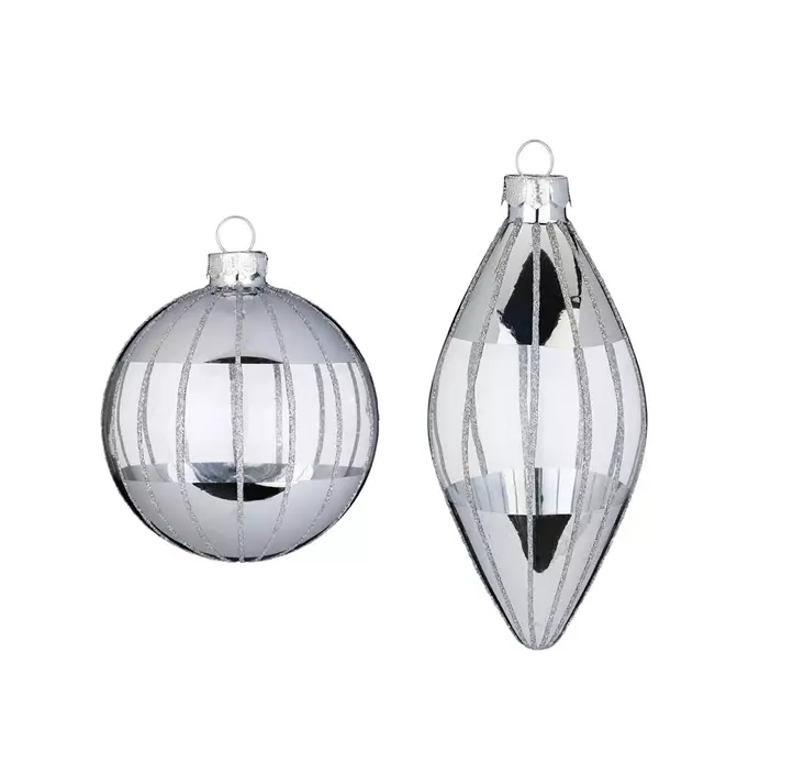 Glaskugel-Ornament 12er Packung