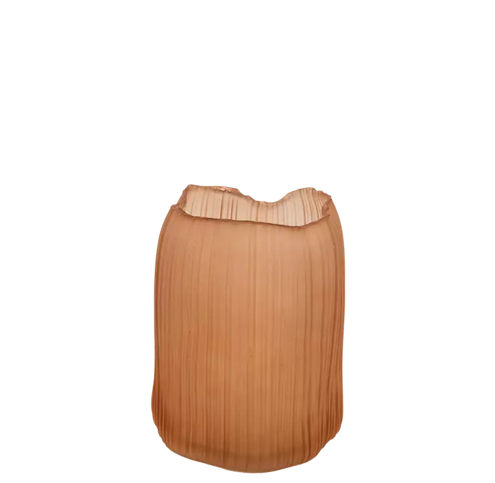 Glasvase Hurricane Amber Edge
