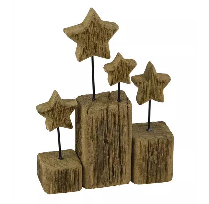 Holzaufsteller mit 4 Sterne