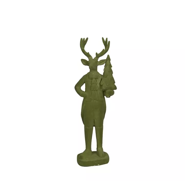 Hirsch mit Baum aus Polyresin