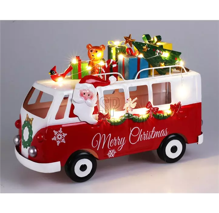 Weihnachtsmann im Bus