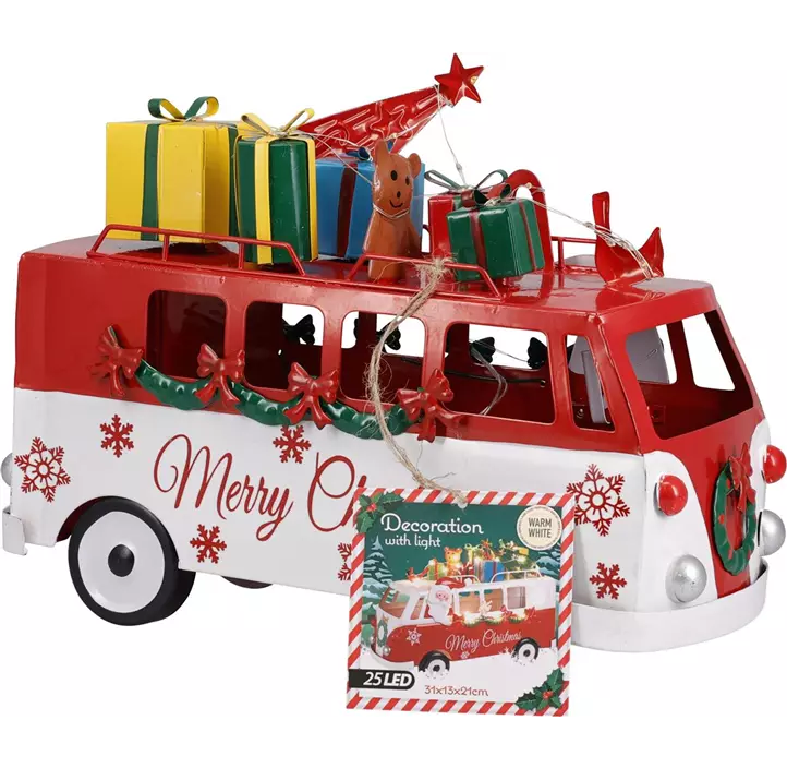 Weihnachtsmann im Bus