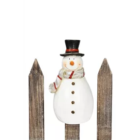 Zaunfigur Schneemann