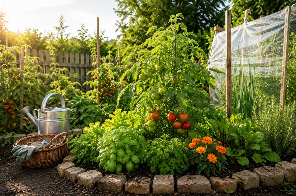 Tomatenpflege im Sommer