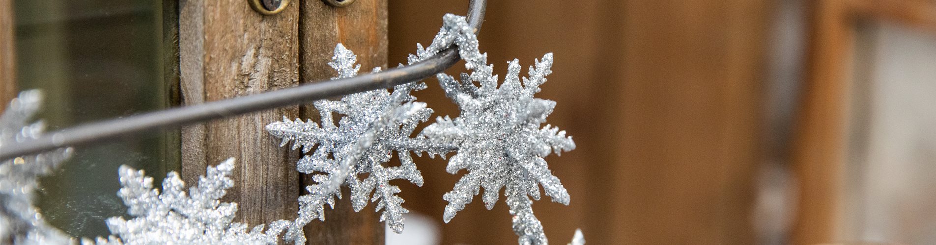 Weihnachtsdeko - Kette Schneeflocken Weihnachtsdeko - Kette Schneeflocken