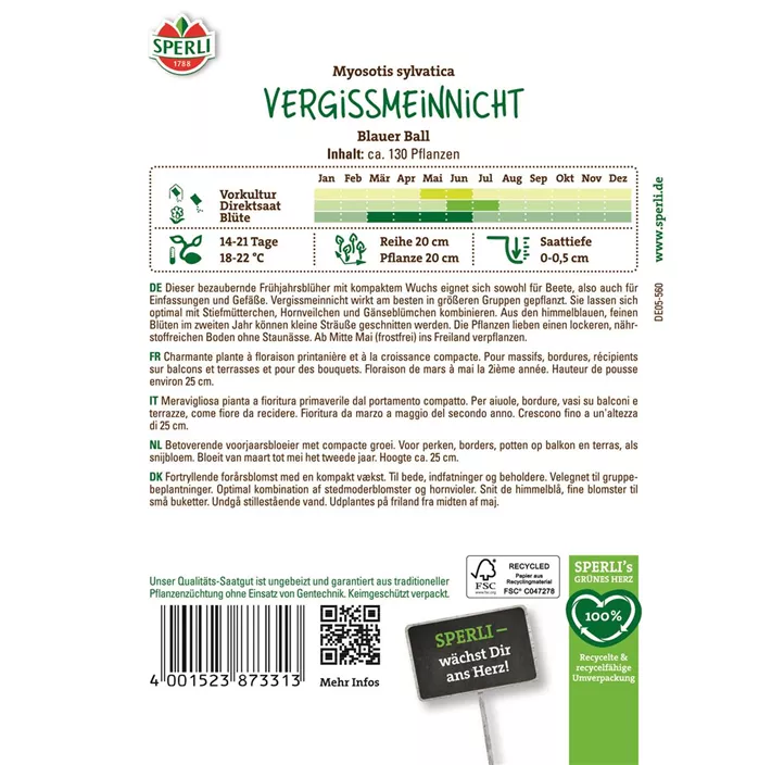Vergissmeinnicht blauer Ball