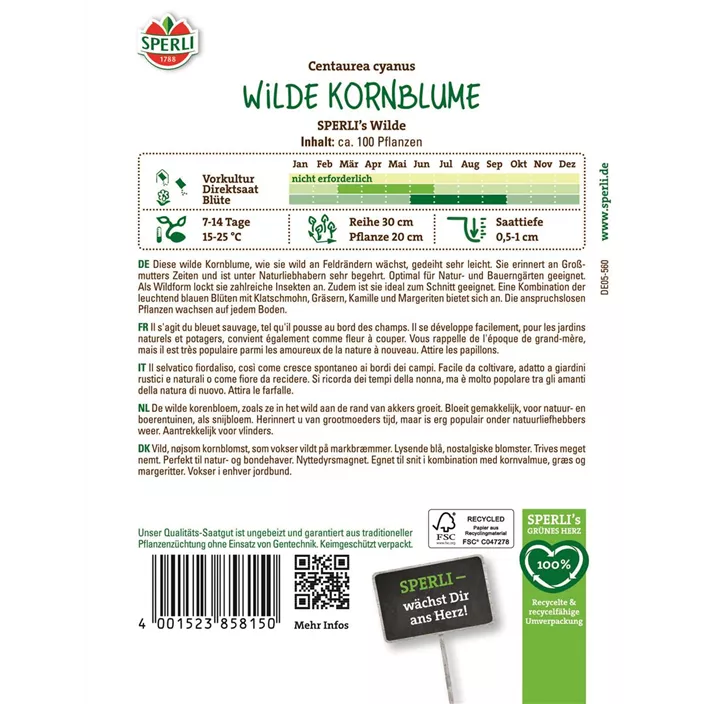 Wilde Kornblume Sperli's Wilde