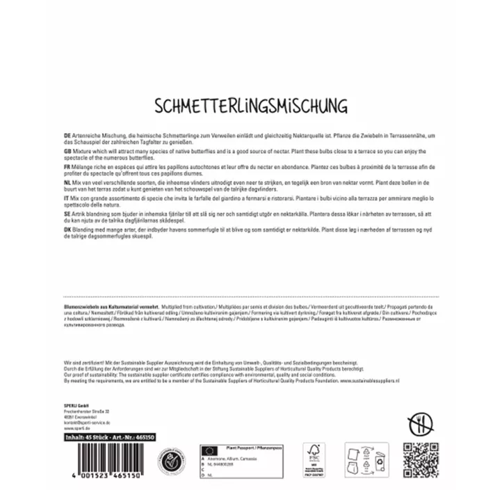 Blumenzwiebel-Mischung Schmetterlingsmischung