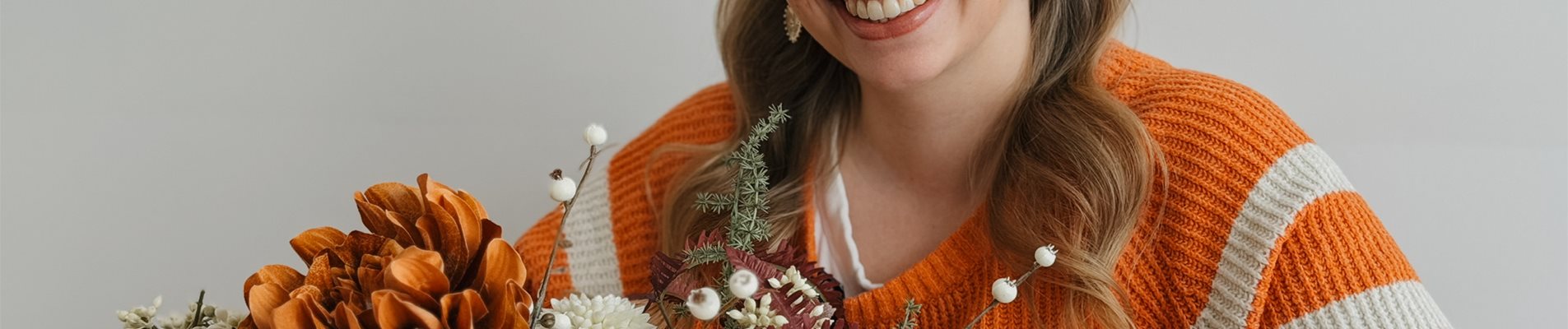 herbstliches Tischgesteck aus Seidenblumen-Vorschau