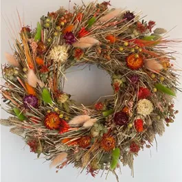 Trockenblumenkranz