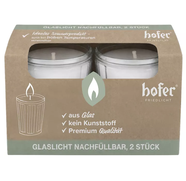Glaslicht 2er Set
