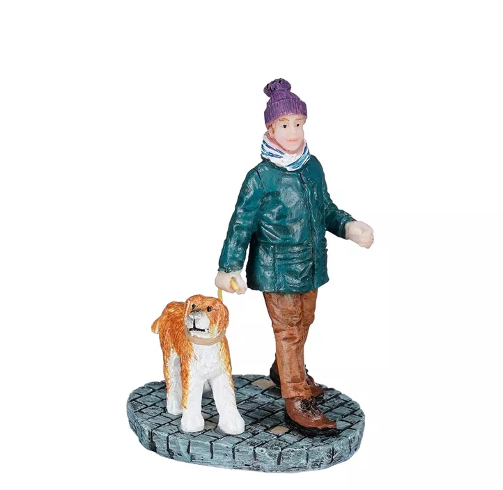 Szene mit dem Hund Gassi gehen
