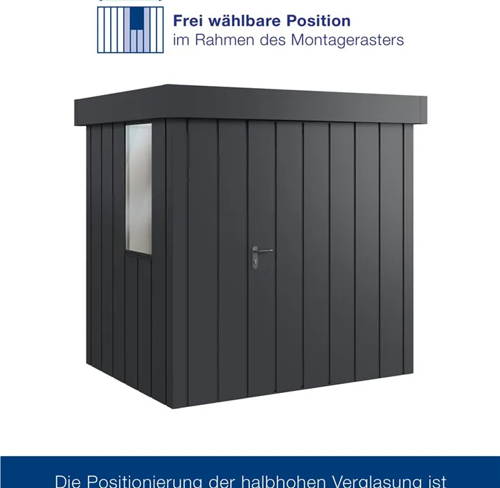 mit Halb-Fenster und 1 flügeliger Tür