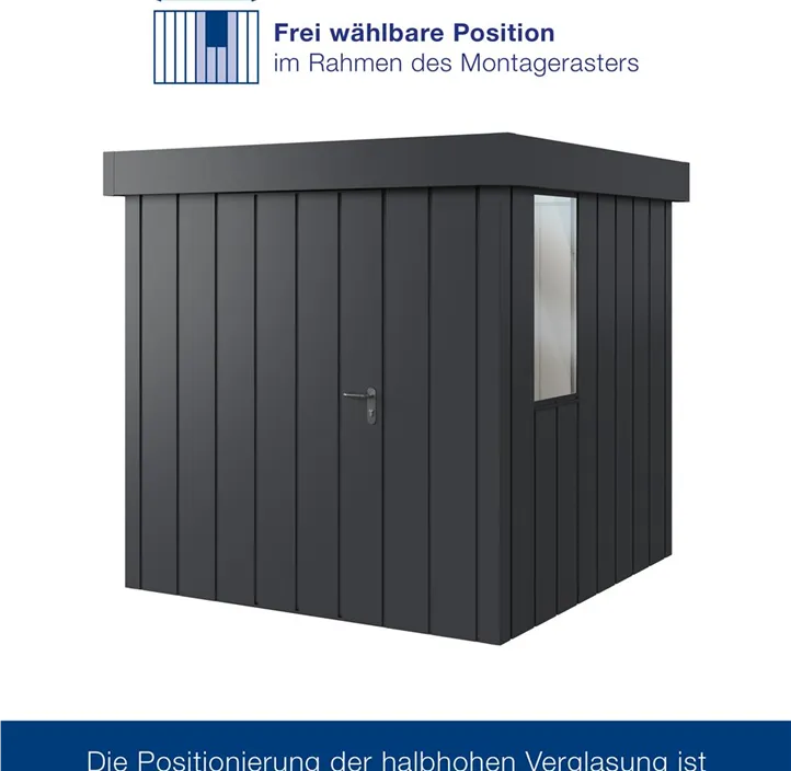 mit Halb-Fenster und 1 flügeliger Tür