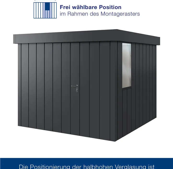 mit Halb-Fenster und 1 flügeliger Tür