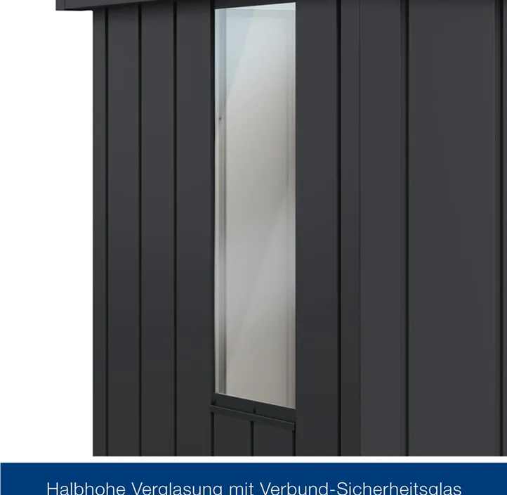 mit Halb-Fenster und 1 flügeliger Tür