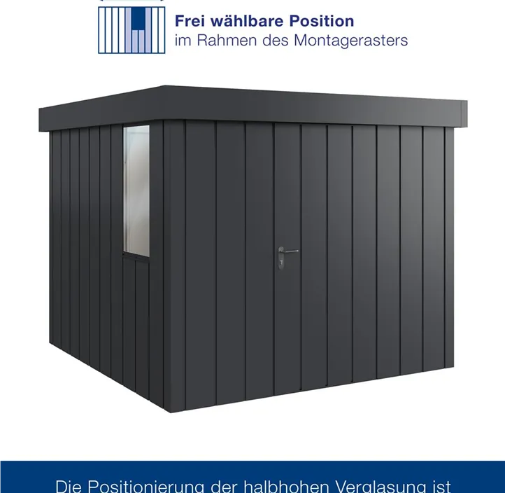 mit Halb-Fenster und 1 flügeliger Tür