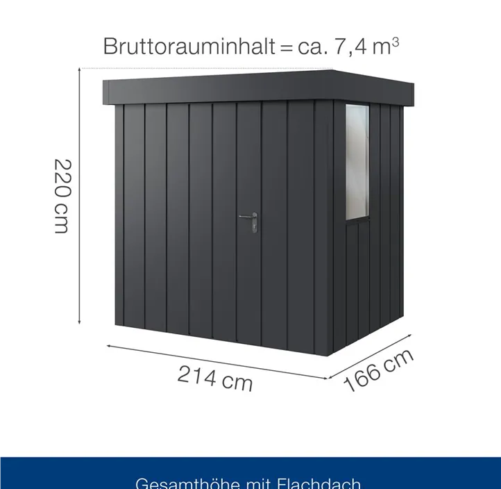 mit Halb-Fenster und 1 flügeliger Tür
