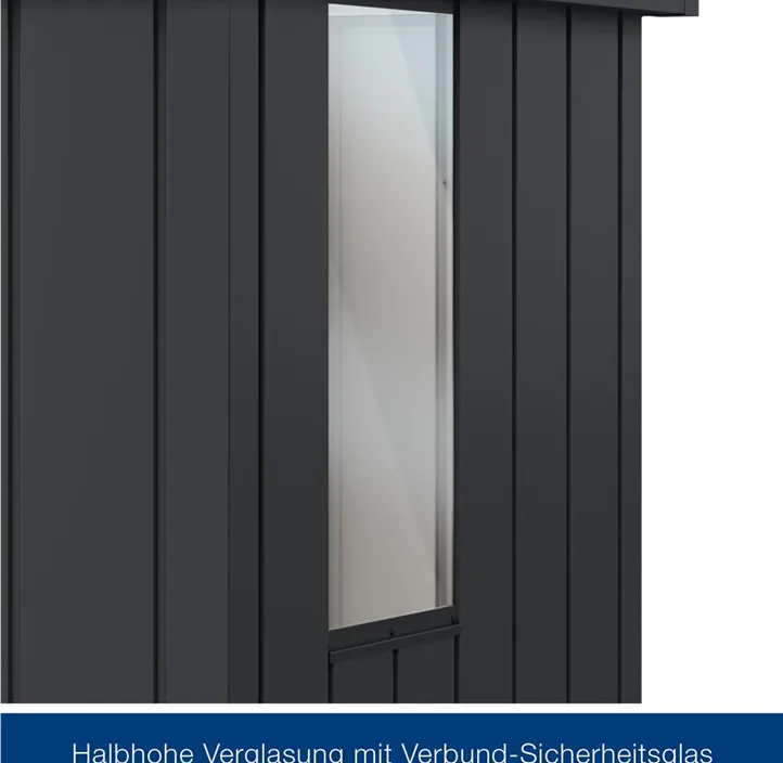 mit Halb-Fenster und 1 flügeliger Tür