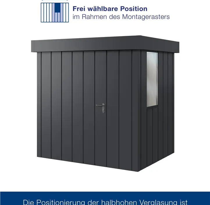 mit Halb-Fenster und 1 flügeliger Tür