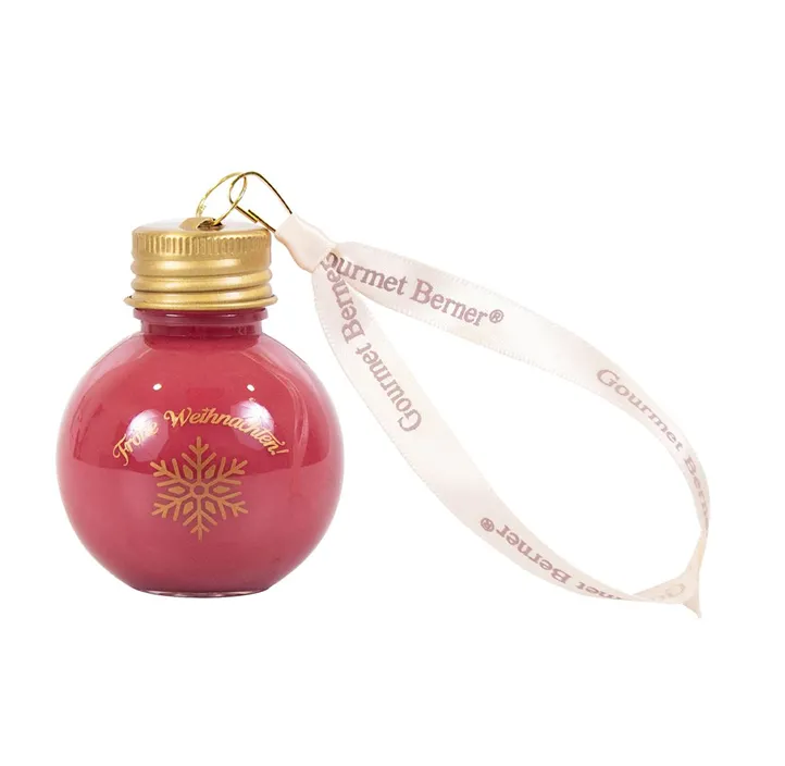 Christbaumkugel gefüllt mit Glühwein Sahnelikör Vol. 15%