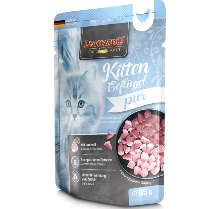 Frischebeutel Kitten Geflügel pur